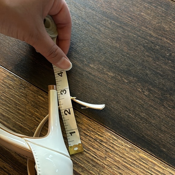 White strap heels new with tag. No box - Picture 7 of 7